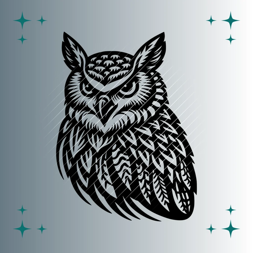 Uhu #2 | Plotterdatei SVG & PNG