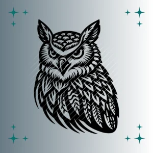 Uhu #2 | Plotterdatei SVG & PNG