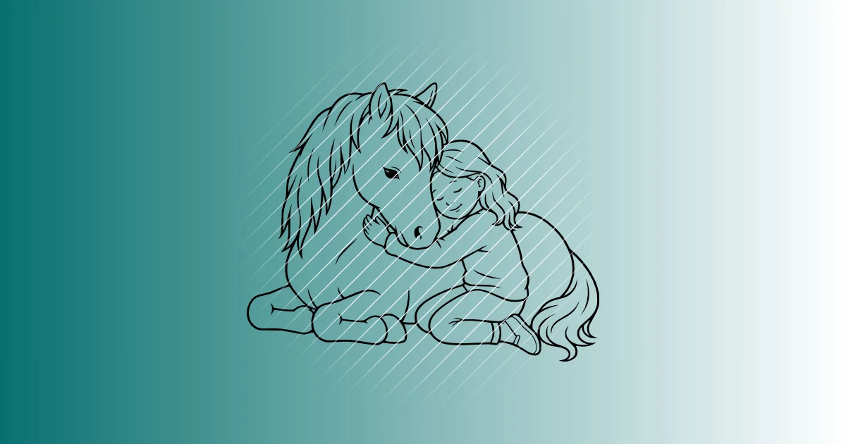 Welsh-Pony & Mädchen #2 | Plotterdatei SVG & PNG