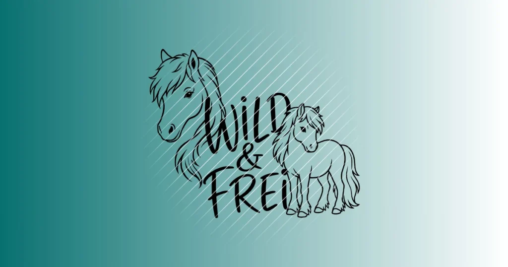 Wild & frei Welsh-Pony | Plotterdatei SVG & PNG