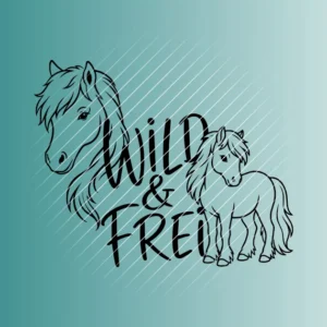 Wild & frei Welsh-Pony | Plotterdatei SVG & PNG