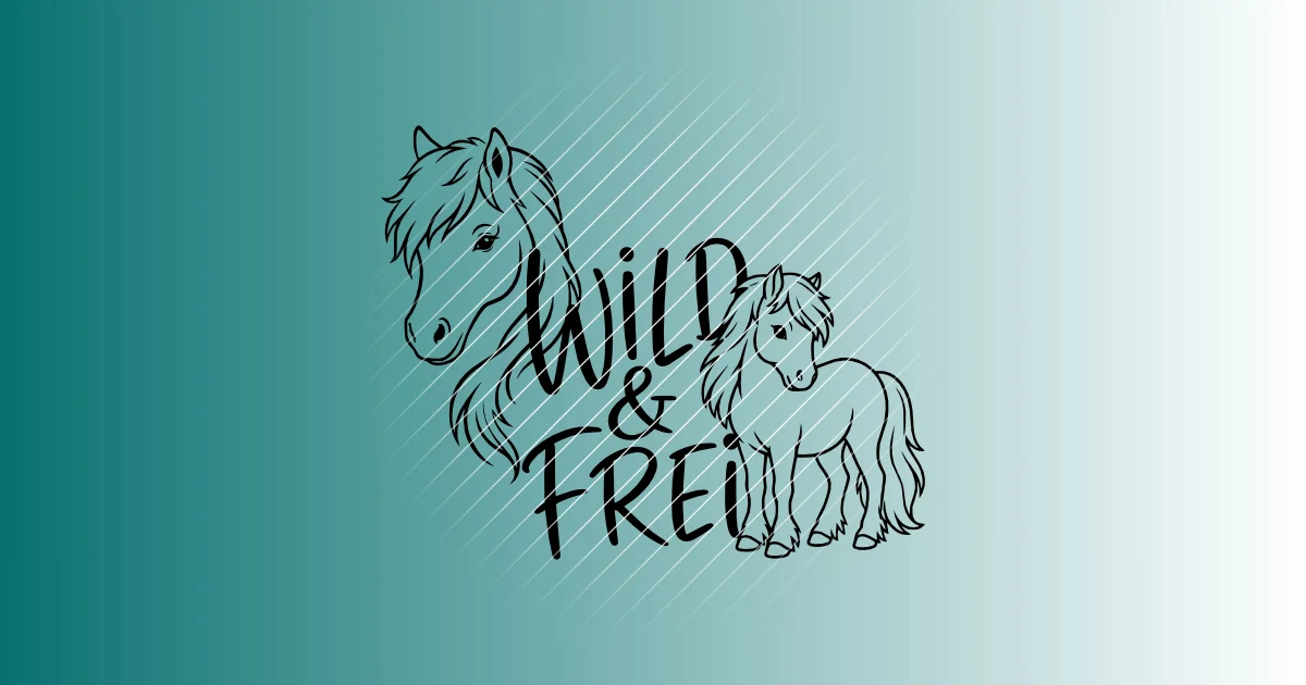 Wild & frei Welsh-Pony | Plotterdatei SVG & PNG