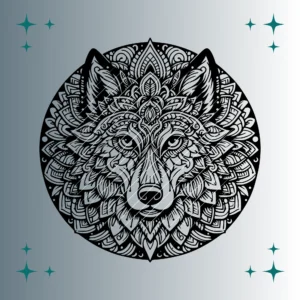 Wolf Mandala | Plotterdatei SVG & PNG