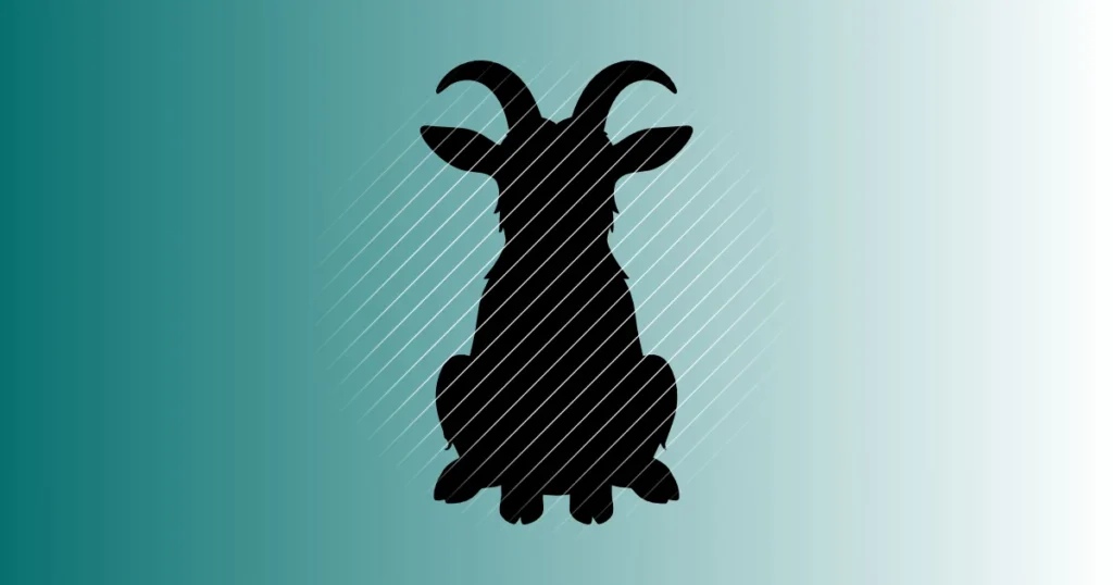 Ziege Silhouette #2 | Plotterdatei SVG & PNG