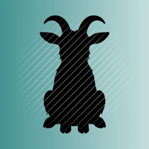 Ziege Silhouette #2 | Plotterdatei SVG & PNG