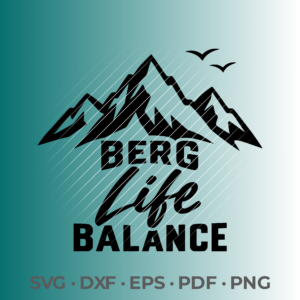 Berg Life Balance | SVG | DXF | EPS | DXF | PNG