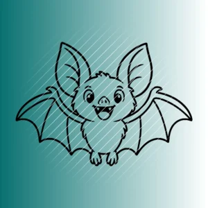 Fröhliche Fledermaus #2 | Plotterdatei SVG & PNG