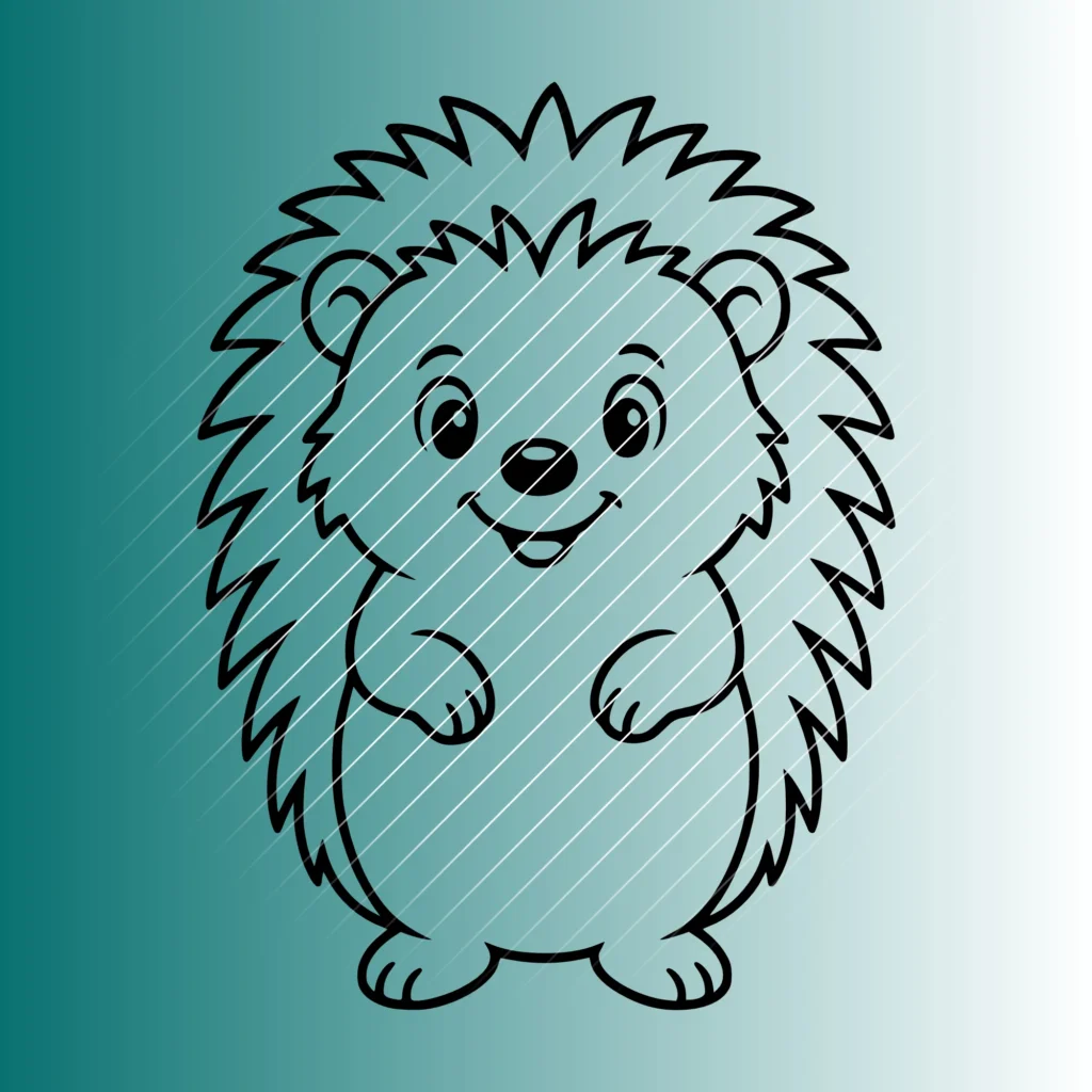 Happy Igel #3 | Plotterdatei SVG & PNG