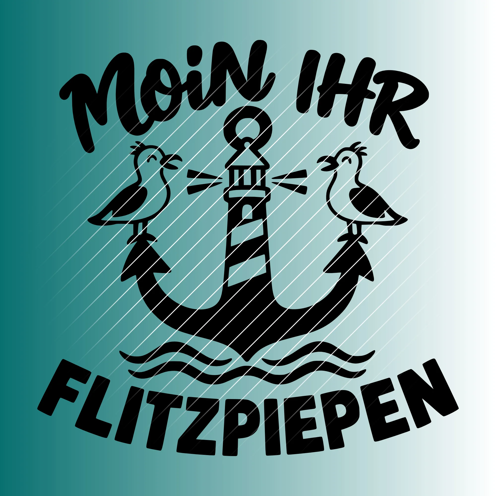 Moin ihr Flitzpiepen | Plotterdatei SVG & PNG